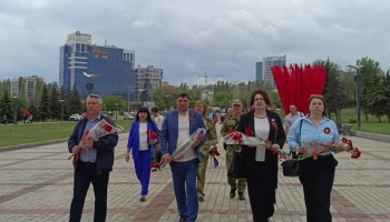 Краснолиманцы отметили 80-ю годовщину Великой Победы в Донецке